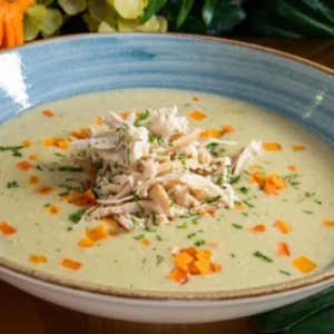 CREMA DE POLLO Y CHAMPIÑONES